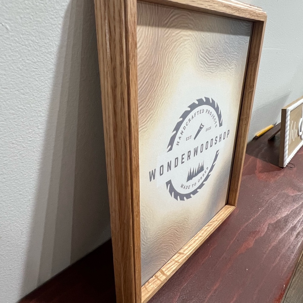 Handcrafted Minimalist Red Oak Picture Frames - Picture 5 of 7